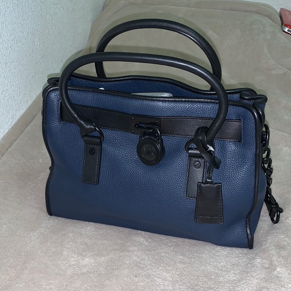 Michael Kors Handbags - Michael Kors Hamilton French Binding Leather Satchel